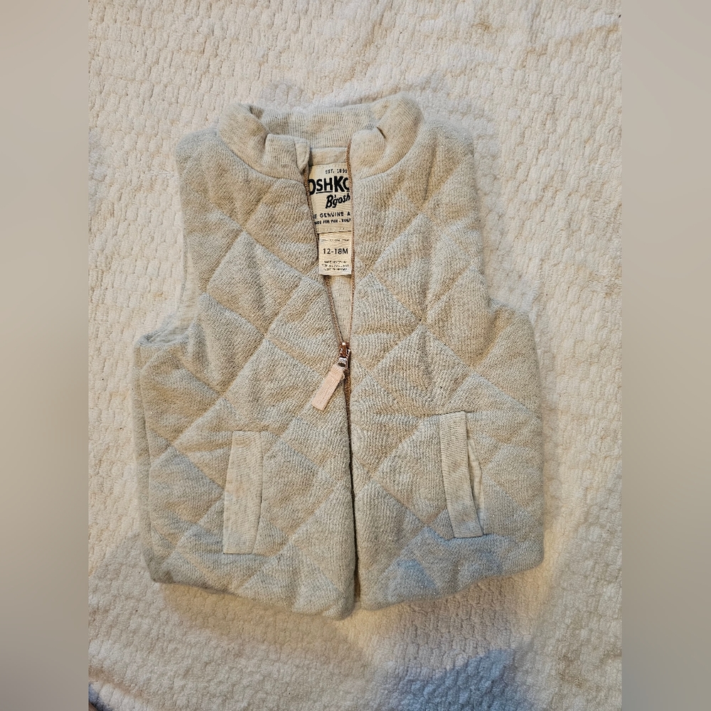 Oshkosh baby girl vest 12-18 mos